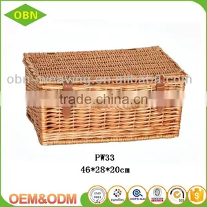 Wholesale High Quality Custom Cheap Empty Wicker Empty Bulk Picnic Baskets thumbnail-6