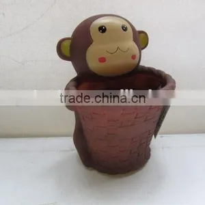 Monkey Shaped Sucker Type PVC Toothbrush Holder thumbnail-1
