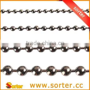 Steel Gold Metal Ball Chain Used as Necklace thumbnail-1