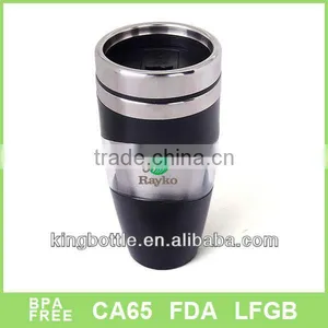 Eco Friendly Doubel Wall Plastic Travel Thermos Coffee Mug thumbnail-1