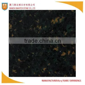 Black Artificial Quartz Stone With Brown Spot thumbnail-1
