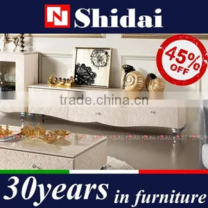 Factory Direct Peach Color Marble Top tv Stand LV-E802 thumbnail-2
