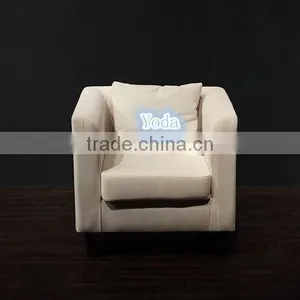Creamy White Fabric Sofa for Shoe Store thumbnail-1