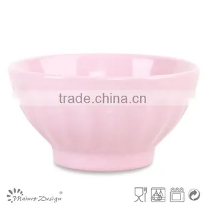 Stoneware Embossed Rice Bowl/ceramic Bowl thumbnail-5
