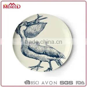 Zoo Design Interesting Melamine Dining Platter With White Dot, Full Printing 21.5cm Baby Plate thumbnail-2