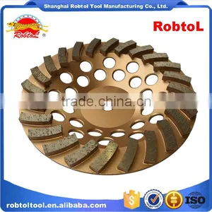 125mm Turbo Row Waved Spiral Diamond Grinding Disc Cup Wheel for Concrete Floor 5" Cutting Tools Abrasive Polishing Grinder thumbnail-5
