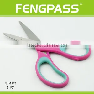 S1-1143 5.5 Inch 2Cr13 Stainless Steel Blade With PP+TPR Plastic Handle Kid Scissors thumbnail-2