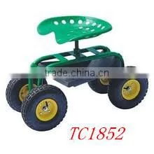 Four-wheel Garden Tool Cart Rolling Garden Seat Cart TC1852,garden Seat Tool thumbnail-1