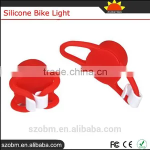 Red Bicycle Headlight Silicone Bike Light For Safety Travel thumbnail-3