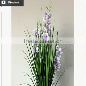 Artificial Onion Grass and Orchids for Christmas Decoration Artificial Plant Potted thumbnail-3