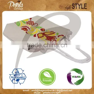 Indian Beach Bag Made From Ecofriendly Cotton Canvas Fabric thumbnail-6