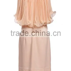 2015 High Quality Fashion Korean Style Girls' Loose-fitting Elegant Light Pink Evening Dresses thumbnail-3