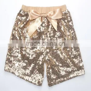 New Design Wholesale Cotton Shorts Sequin Shorts for Baby Girls thumbnail-6