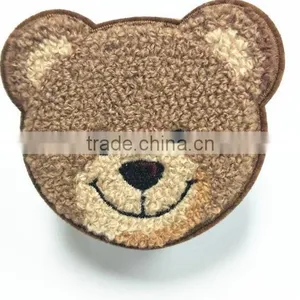 Wholesale High Quality Lovely Design Bear Embroidery Patch for Garment thumbnail-1