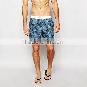 Stylish Print Quality Mens 100% Polyester Swim Shorts thumbnail-1