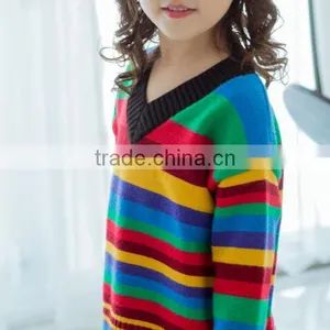 Zm35787a 2017 Winter Girls Knitted Sweater New Design Children Tops thumbnail-3