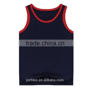New Design Plain no Brand 100%cotton Tank Tops thumbnail-3