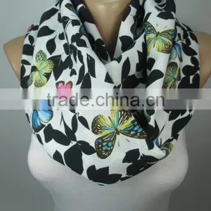 BUTTERFLY Print Scarf Shawl Animal Scarf Infinity Scarf Women Fashion Accessories Christmas Gift Ideas For Her thumbnail-5