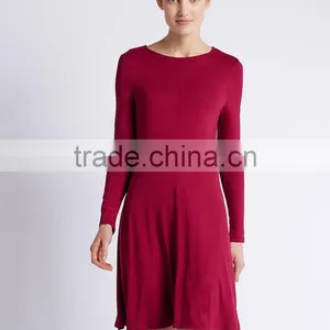 Fit & Flare Swing Dress Red thumbnail-1
