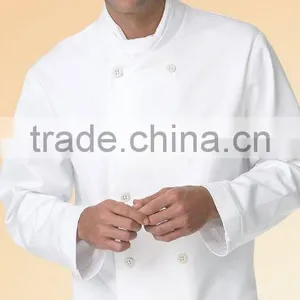 Men's White Executive Chef Coat thumbnail-1
