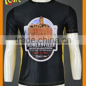 2015 Hot Sale Newest Design Men Custom Custom Technical Running Shirts thumbnail-1