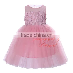 Flower Girl Dresses Pink Beautiful Evening Dresses thumbnail-1