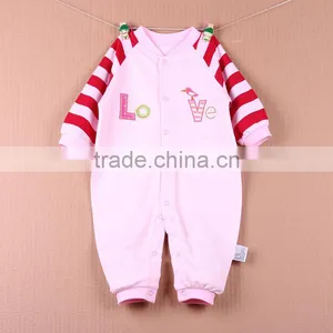 Wholesale Baby Cotton Romper Cute Jumpsuit Long Sleeve Baby Onesie thumbnail-3