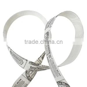 Labels Handmade DIY Craft Off-white & Black Beauty Lady Pattern Cotton Fabric Sewing Ribbon thumbnail-1