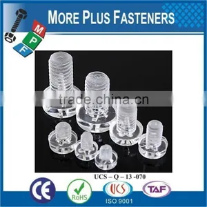 Made in Taiwan Transparent Nylon Plastic Screw thumbnail-2