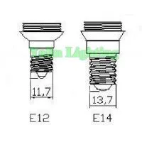 E12 LED Candelabra Bulb, E14 LED Candle Light, 3W SMD Interior Lamp, 360 Degree Decorative for Chandelier Lighting thumbnail-2