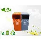 Steel Trash Bin With Ashtary Rectangular Fire - Proof For Park thumbnail-1