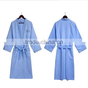 Soft Cotton Waffle Women Bathrobe, 100% Cotton Wholesale Bath Robe thumbnail-4