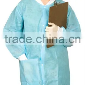 Good Quality Lab Coat With Elastic Cuff,CE FDA ISO Approved thumbnail-1