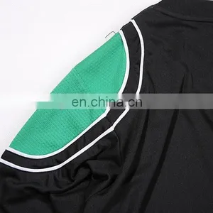 Long Sleeves Custom Black Soccer Referee Jersey thumbnail-3