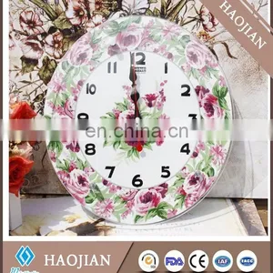 Sublimation Tempered Smooth Surface Glass Clock With Hands and Mechanism thumbnail-3