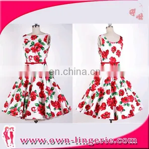 New Ladies Dresses Fashion Sleeveless Trend Summer Floral Dress Summer Fashion Dress thumbnail-2