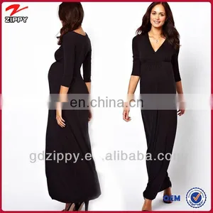 New Look Black 3/4 Sleeve Pregnant Woman Dresses thumbnail-1