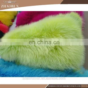 100% Real Raccoon Fur Skin / Pink Raccoon Fur Pelt for Garment thumbnail-4