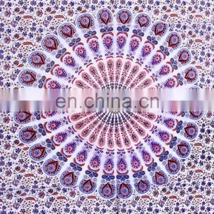 Mandala Design Meditation Wall Hanging Indian New Tapestry Throw Cotton Yoga Mat thumbnail-2