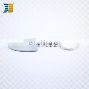 Shield Shape Custom Made Silver Plating Keychain With Engraving thumbnail-6