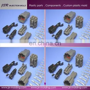 Automotive Waterproof 4hole Plug/waterproof Connectors/HID /4 Hole Male Female Plugin Distribution Terminals Plastic Waterproof thumbnail-1