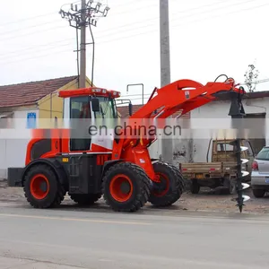 2.5ton Wheel Loader With Trencher Auger Mix Bucket thumbnail-1