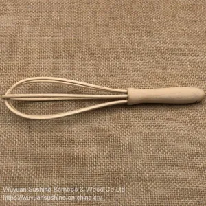 Wooden Egg Beater for Kitchen,Made of Beech Wood thumbnail-2
