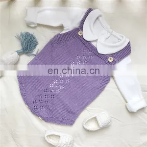 Baby Knitting Rompers Cute Overalls Newborn Baby Girls Boys Clothes Infantil Baby Girl Boy Sleeveless Romper Jumpsuit thumbnail-5