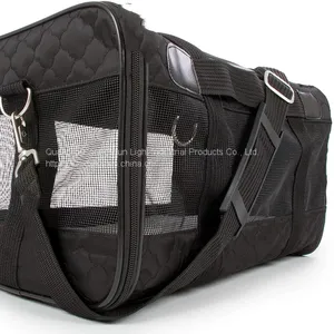 Oxford Fabric Mesh Breathable Airline Approved Small Animal Cages Transport Bag Dog Cats Travel Handbag Pet Carriers thumbnail-4