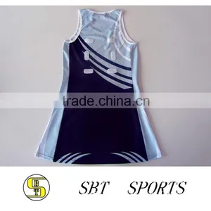 Custom Made Women Sublimation Team Netball Dress thumbnail-2