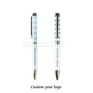 New Style High-end Metal Ballpoint Pen With Full Design Thermal Transfer Custom Logo Yiwu Pen thumbnail-1