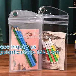 Clothes Storage Bag, Makeup Organizer With Reinforced Handle, Vinyl Storage Bags, Dual Zippers, Moving Totes thumbnail-3