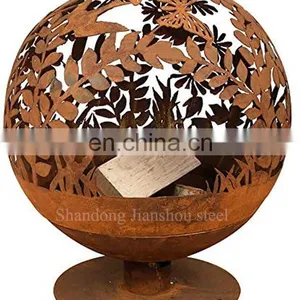Factory Direct Sales Round Large Fire Pit With Decoration thumbnail-4