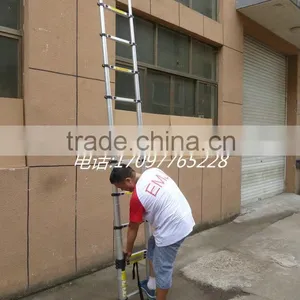 3.2M EXTENDABLE 10 STEP TELESCOPIC LADDER MULTI PURPOSE EXTENSION ALUMINIUM thumbnail-2